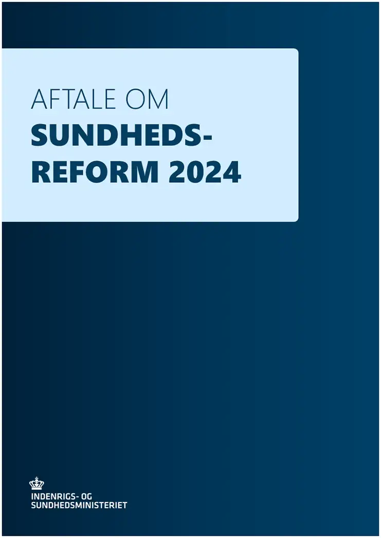 Forside på 'Aftale om sundhedsfreofrm 2024'